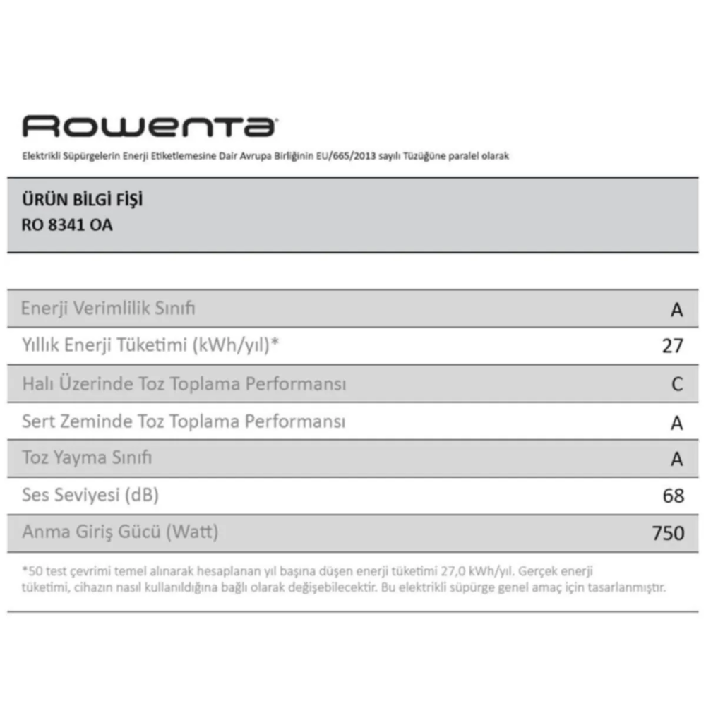 Rowenta RO8341 Silence Force MultiCyclonic Sessiz Süpürge  (Teşhir & Outlet)