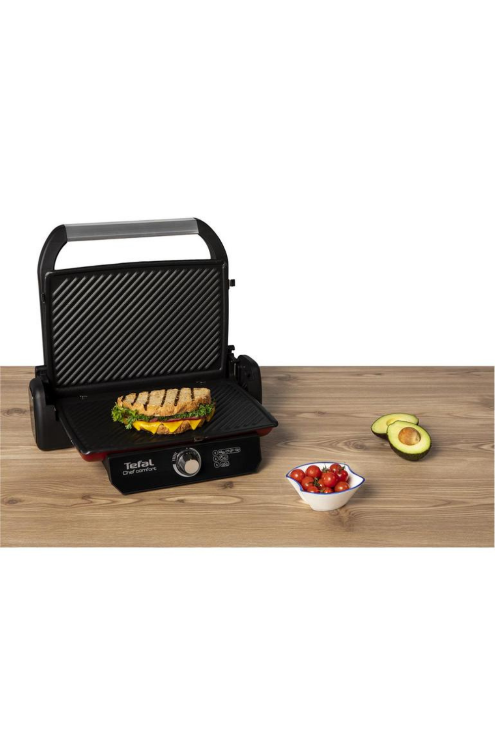 Tefal Chef Comfort Kırmızı Tost Makinesi 1800W (Teşhir & Outlet)