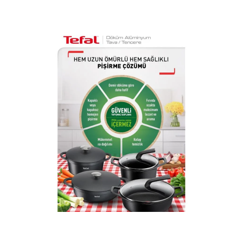 Tefal E23244 Delicio Döküm Derin Tencere 20 cm (Teşhir & Outlet) - 2100123565