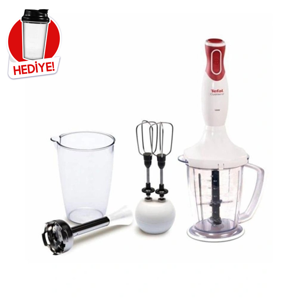 Tefal HB1741 Optiblend Kırmızı Blender Seti 1.5L 1000W (Teşhir & Outlet)