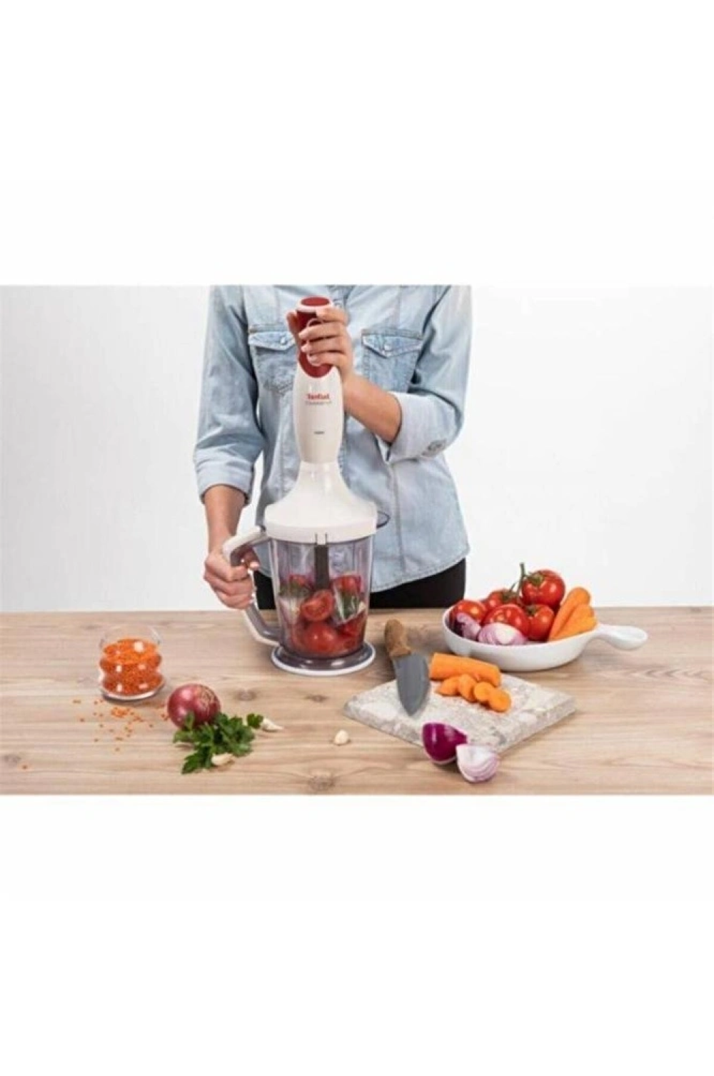 Tefal HB1741 Optiblend Kırmızı Blender Seti 1.5L 1000W (Teşhir & Outlet)