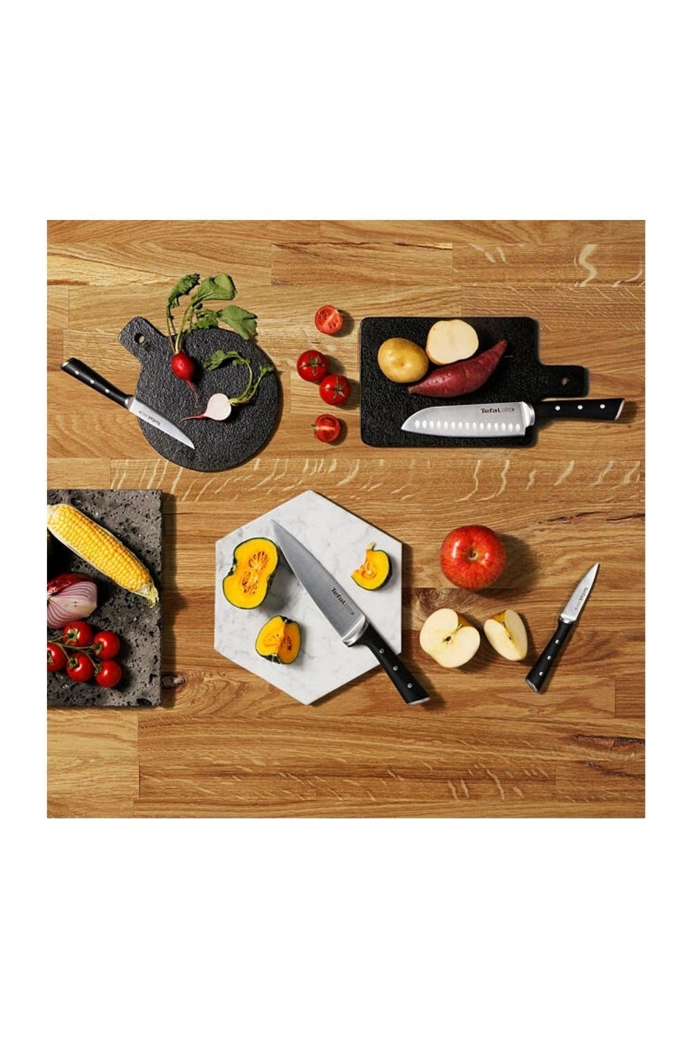 Tefal K232S5 Ice Force Ahşap Standlı Bıçak Seti (Outlet)