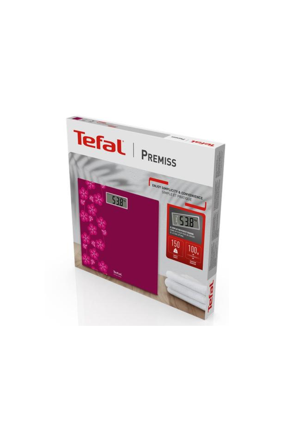 Tefal PP1431 Premiss Pembe Japon Çiçeği Tartı (Teşhir & Outlet)
