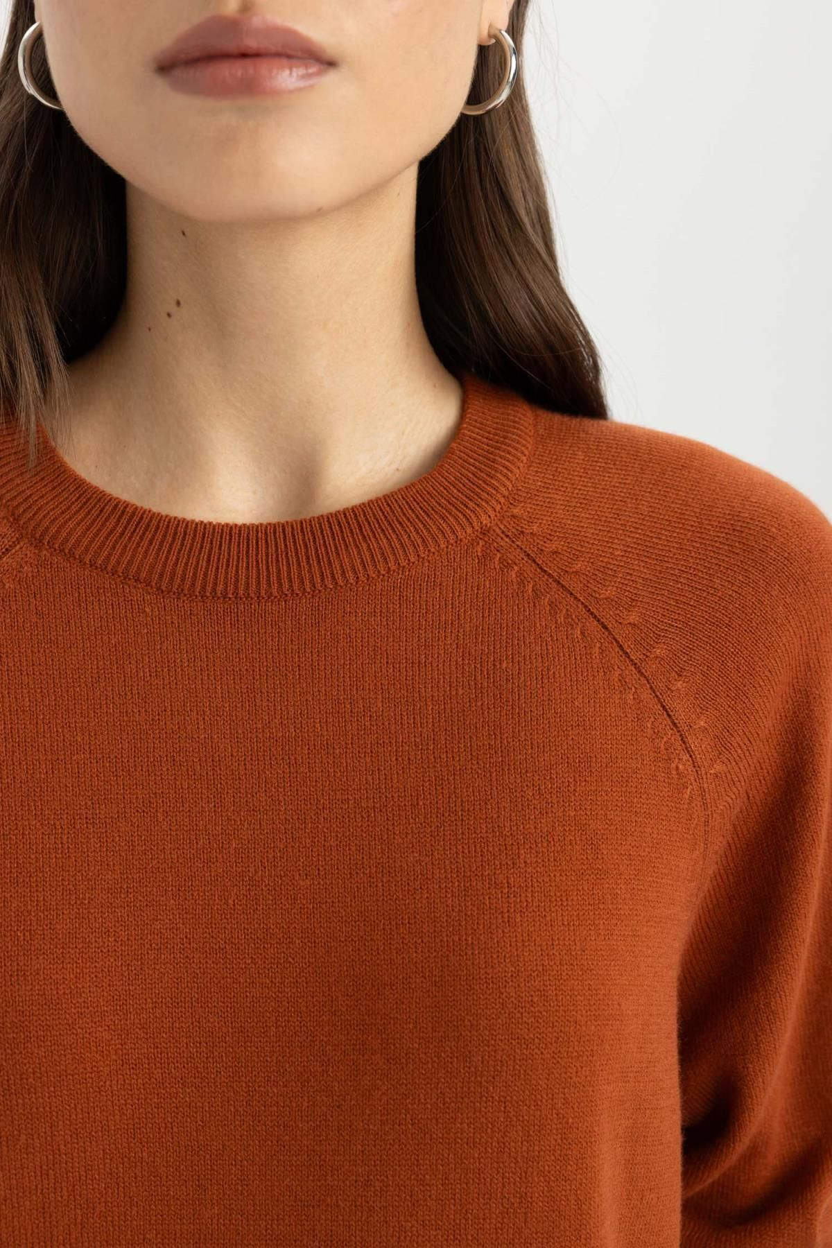 DEFACTO KADIN I6913AZ Pullover Turuncu24KBTK000427-0123DEFACTO