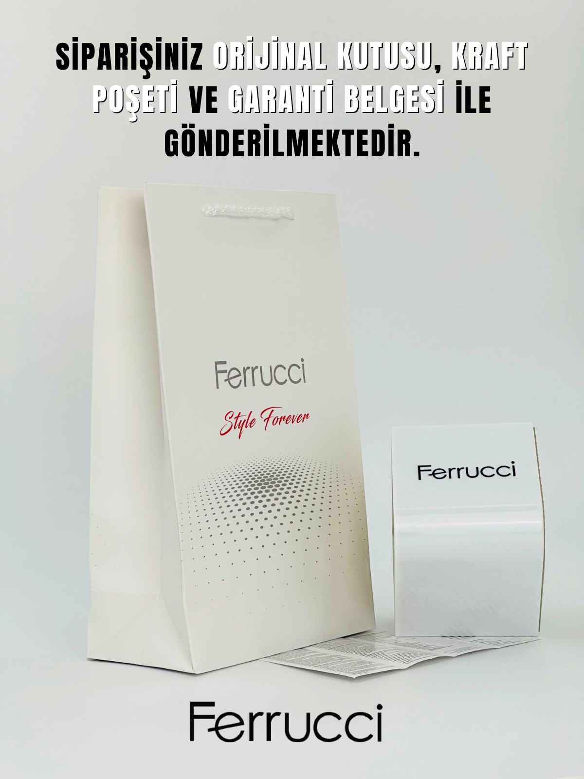 Ferrucci Gümüş Renk Çelik Kordon Erkek Kol Saati 03366.01DYKUAK000650-Ferrucci
