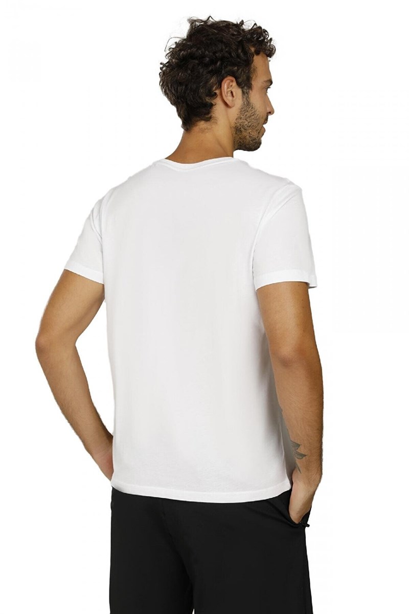 LUMBERJACK ERKEK 2M CT106 BASIC V NECK T-SHIRT 2FX KKOL T-SH AS0076187022YAS0076187-BEYAZLumberjack