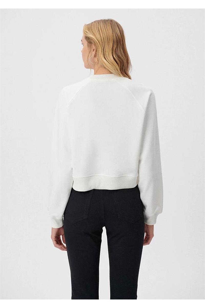 mavi kadın bisiklet yaka sweatshirt ms1000524YBTK000142-250250MAVİ