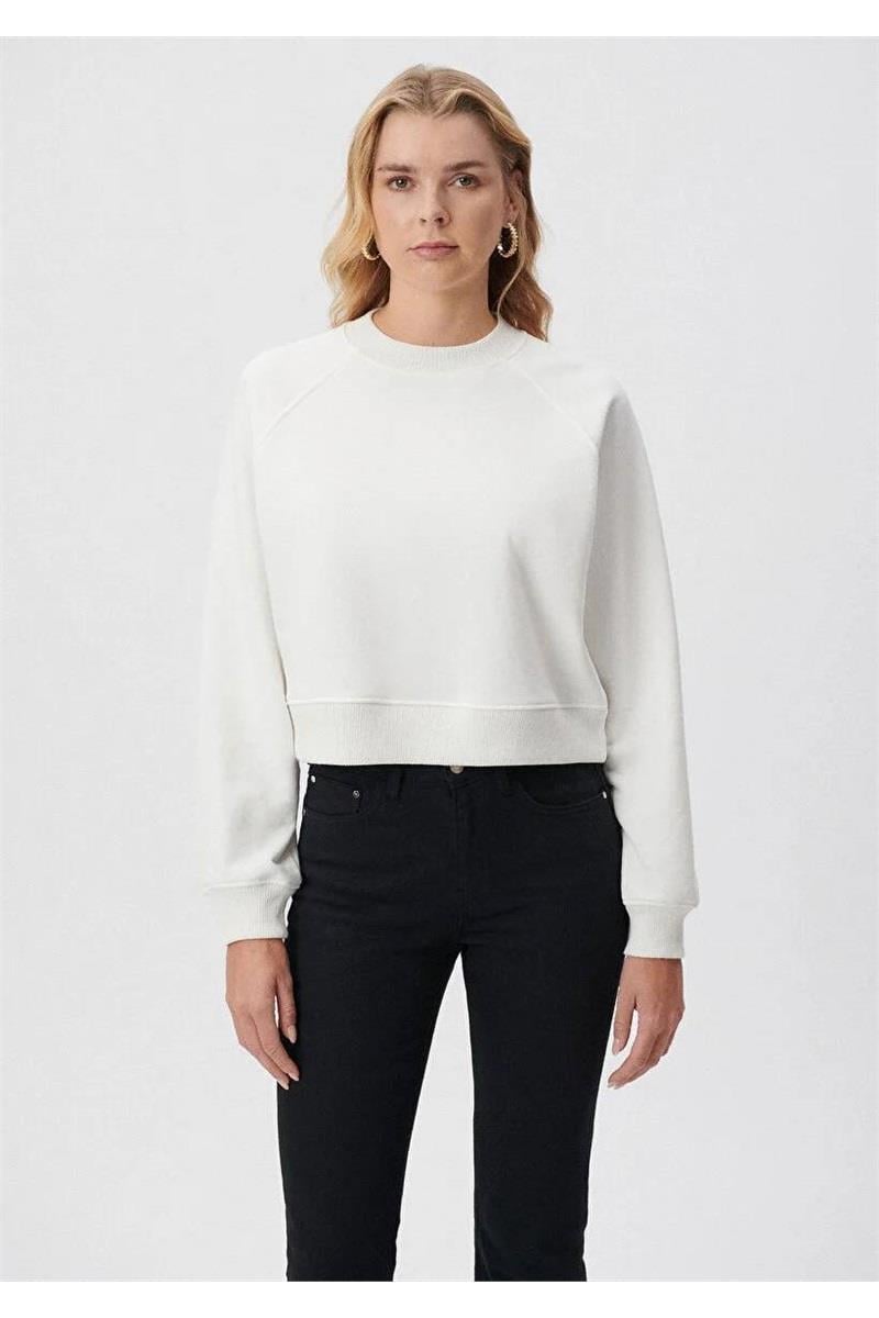mavi kadın bisiklet yaka sweatshirt ms1000524YBTK000142-250250MAVİ