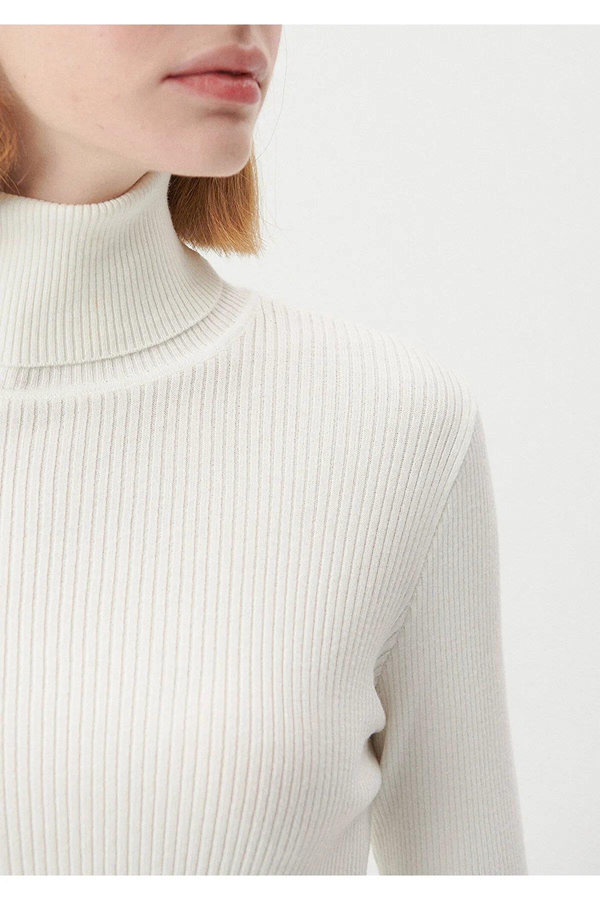 mavi kadın dik yaka kazak m171014323KSM1710143-250250MAVİ