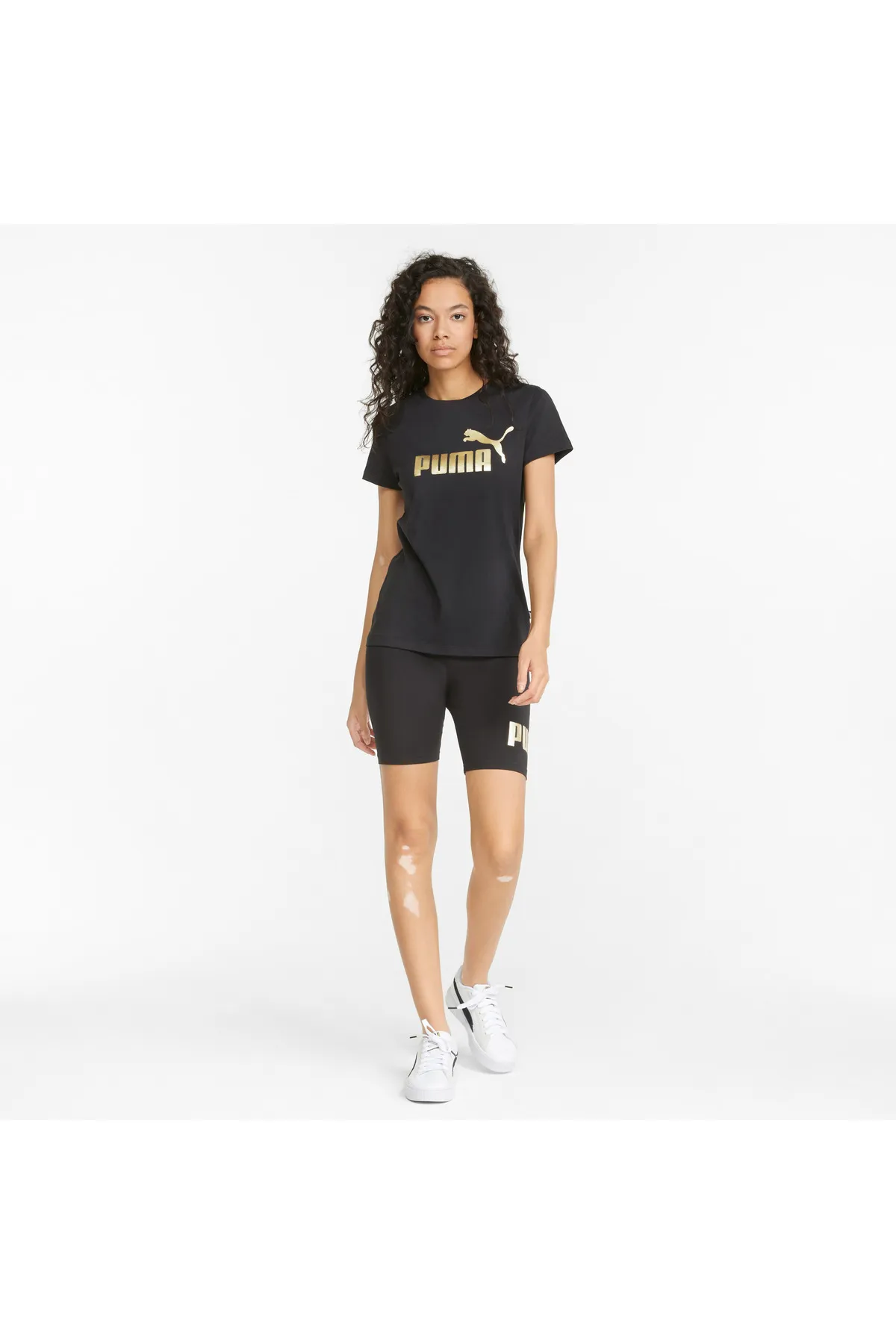 Puma ESS+ Metallic Logo Tee 848303 SİYAH24Y848303ESS-01Puma