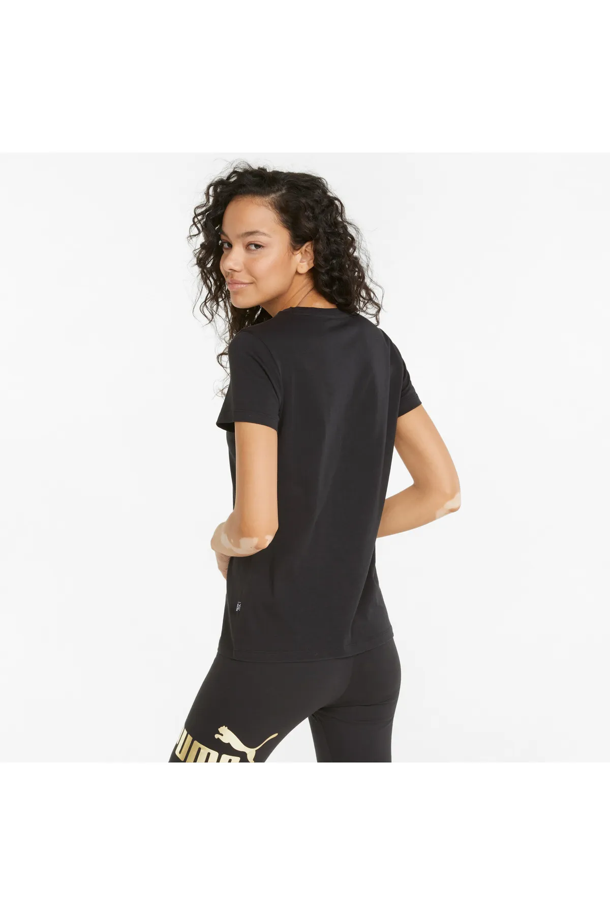 Puma ESS+ Metallic Logo Tee 848303 SİYAH24Y848303ESS-01Puma
