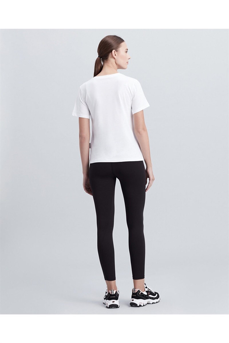 skechers kadın w new basics v neck t-shirt s21239922YS212399BA-DFCFF3Skechers
