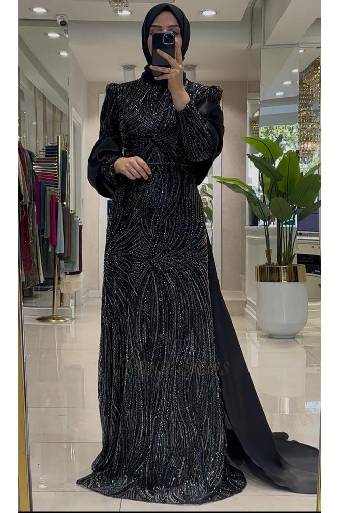 Pınar Şems Aybike Abiye Siyah