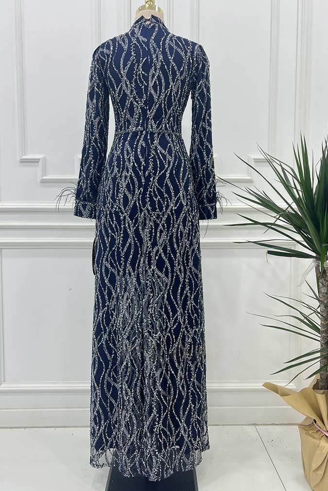 Pınar Şems Çisil Abiye Lacivert