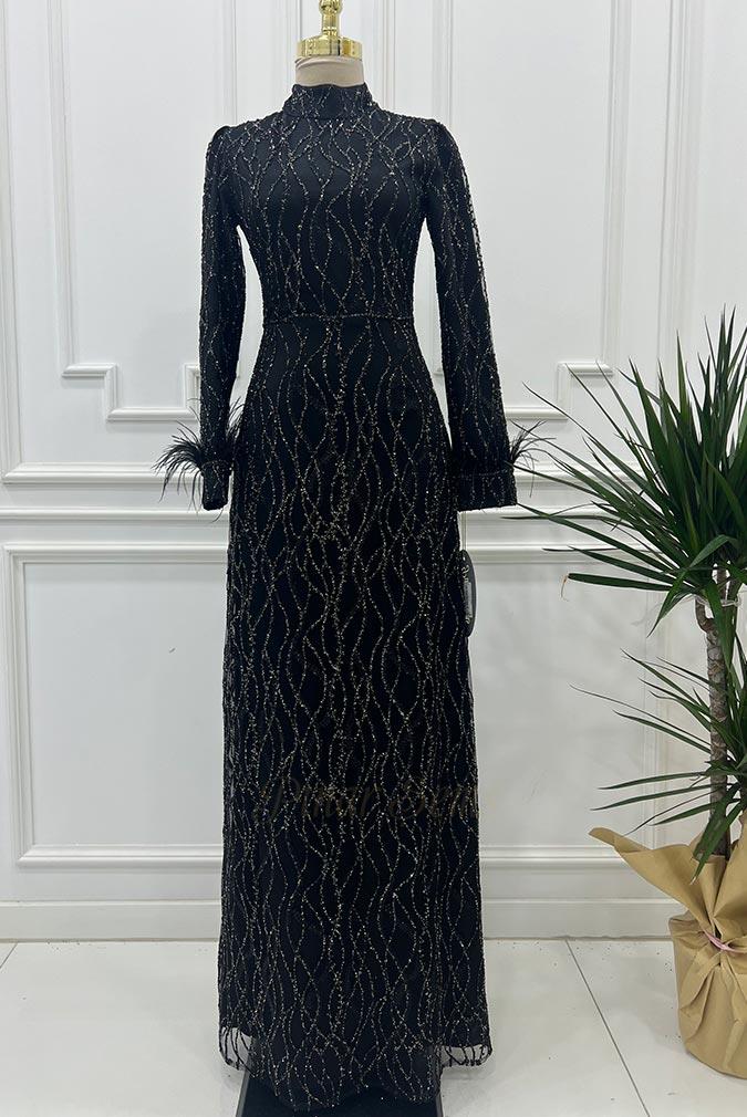 Pınar Şems Çisil Abiye Siyah