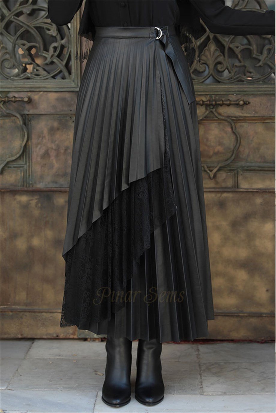 Pınar Şems Elif Etek Siyah