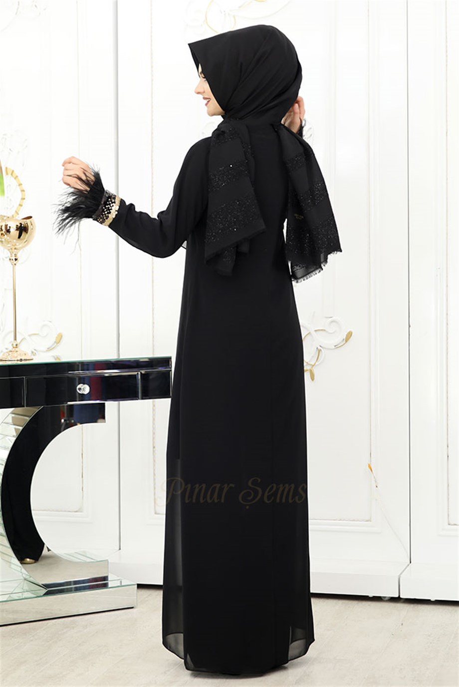 Pınar Şems Nilüfer 2li Takım Siyah