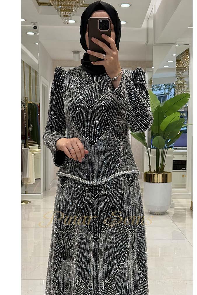 Pınar Şems Nova Abiye Siyah