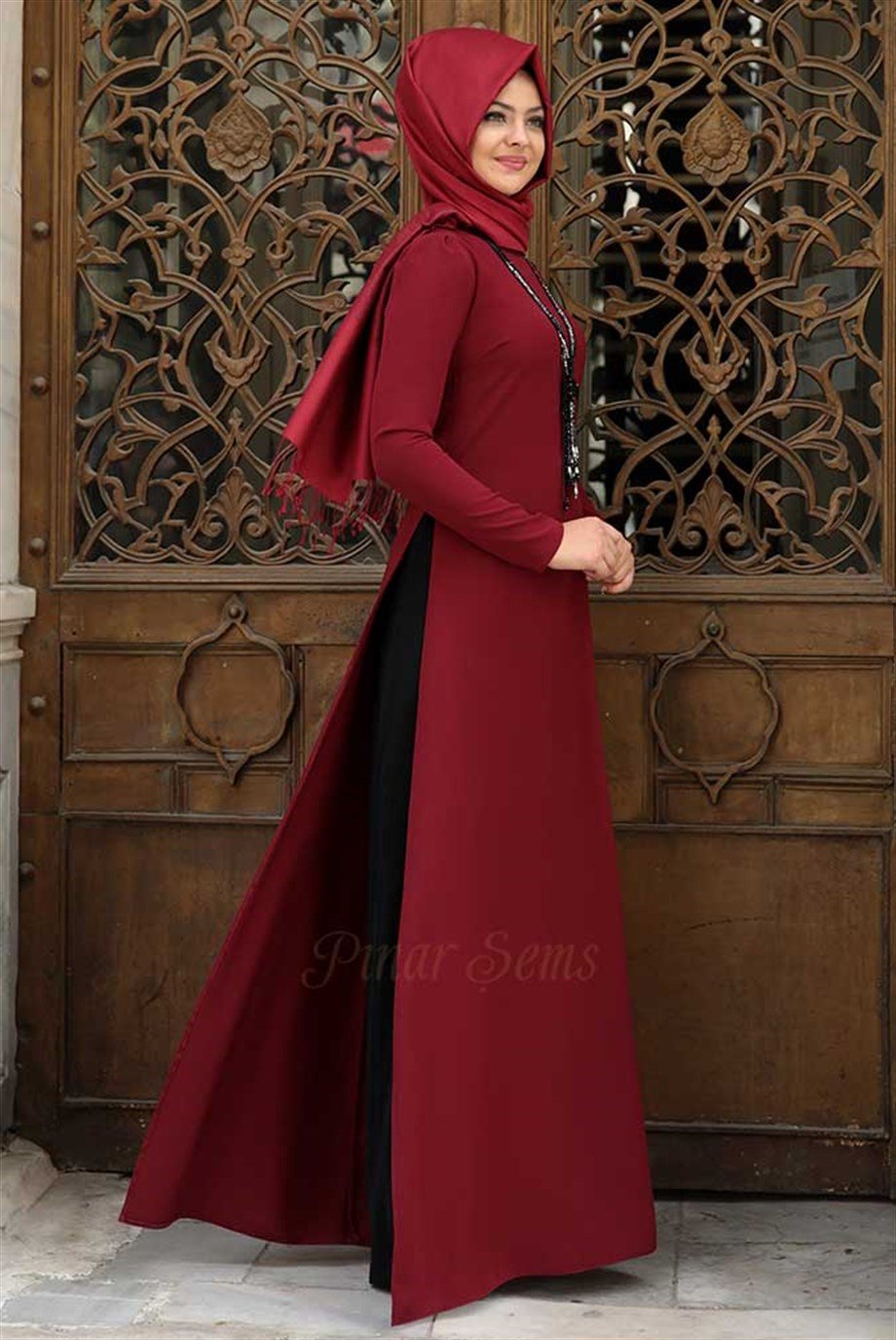 Pınar Şems Pınar Tunik Bordo