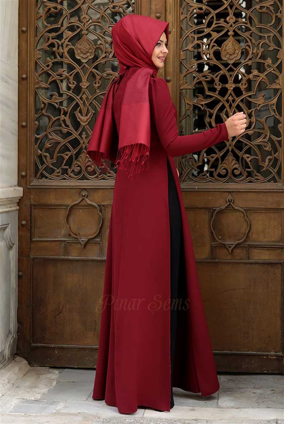 Pınar Şems Pınar Tunik Bordo