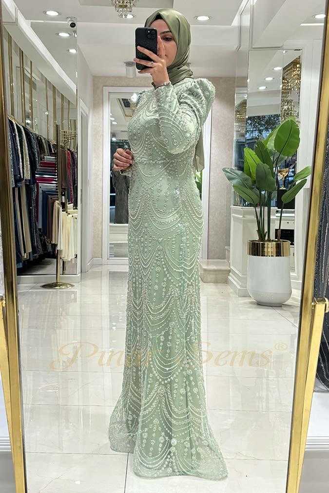 Pınar Şems Serin Abiye Mint