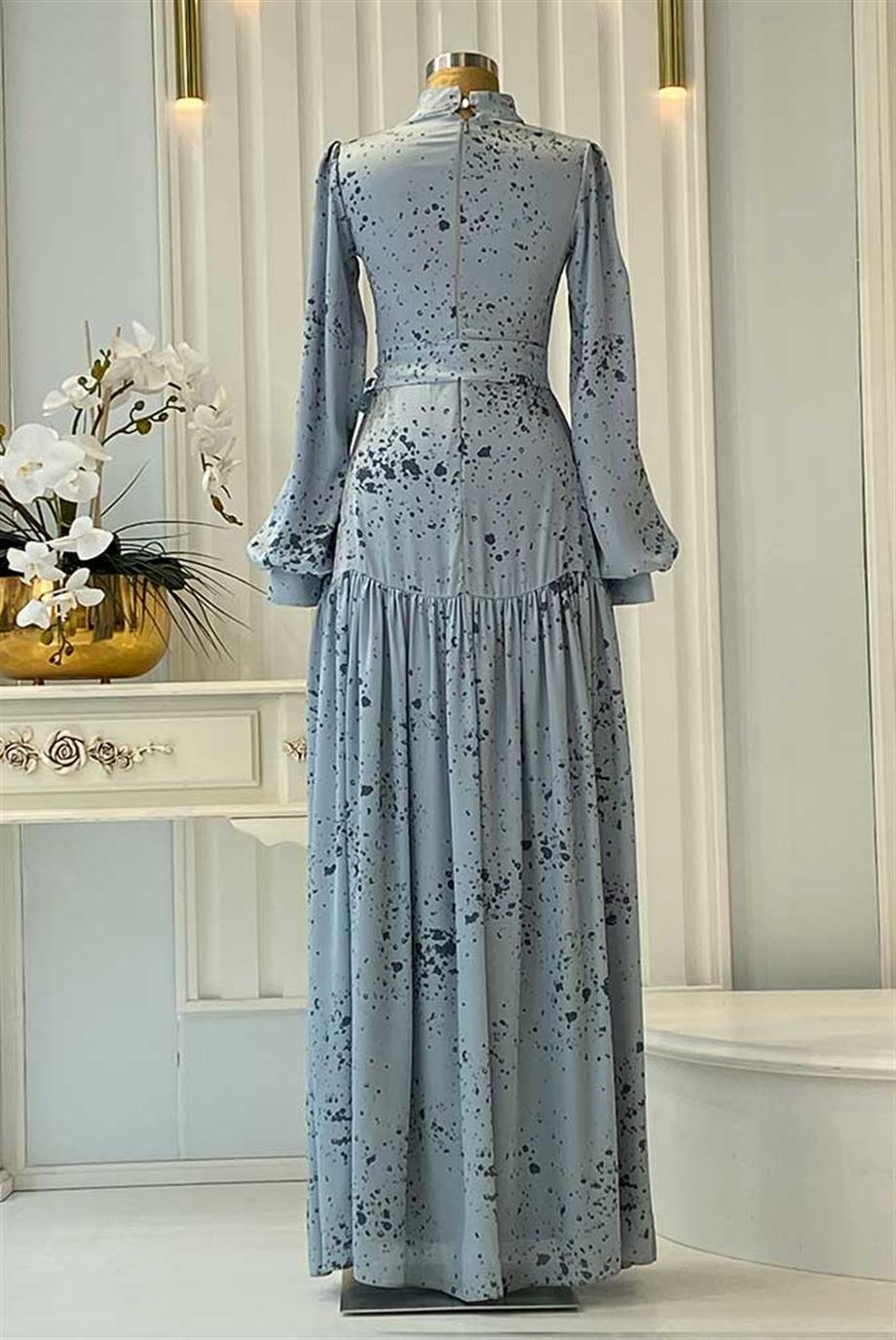 Pınar Şems Tülin Elbise Mavi