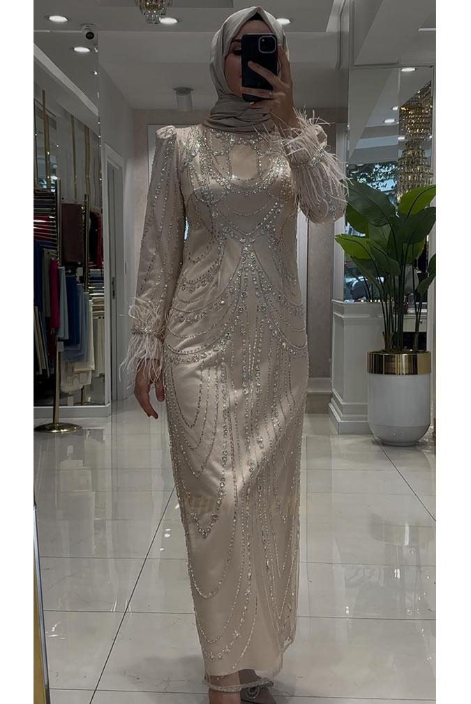 Pınar Şems Yeni Ayşe Abiye Gold