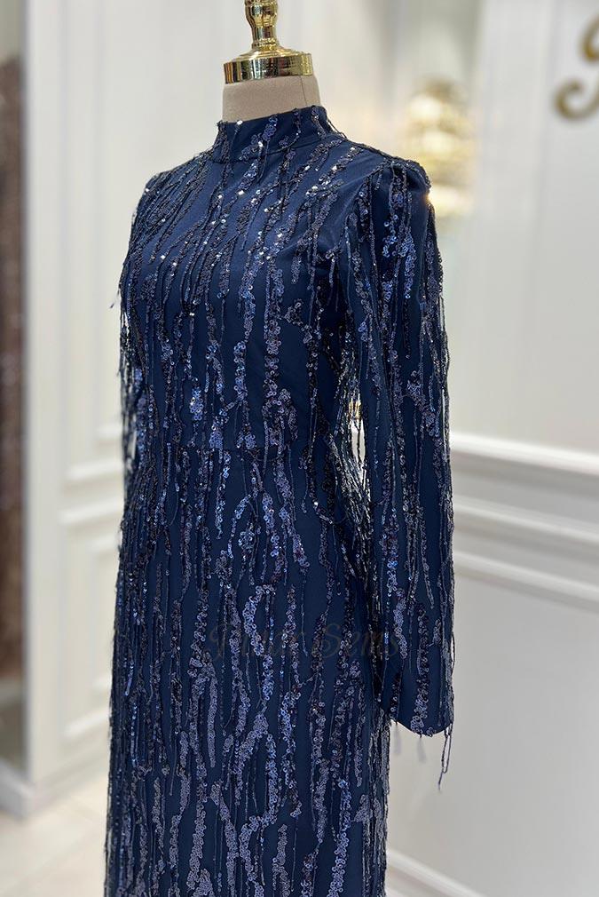 Pınar Şems Yeni Ziynet Abiye Lacivert