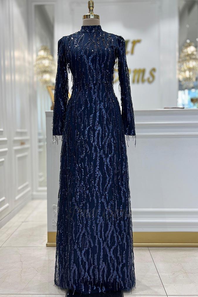 Pınar Şems Yeni Ziynet Abiye Lacivert