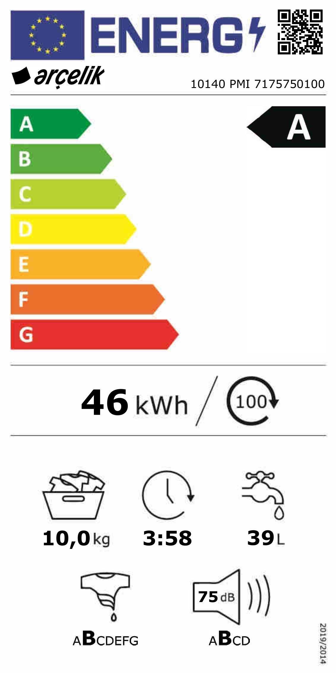 Arçelik 10140 PMI Çamaşır Makinesi
