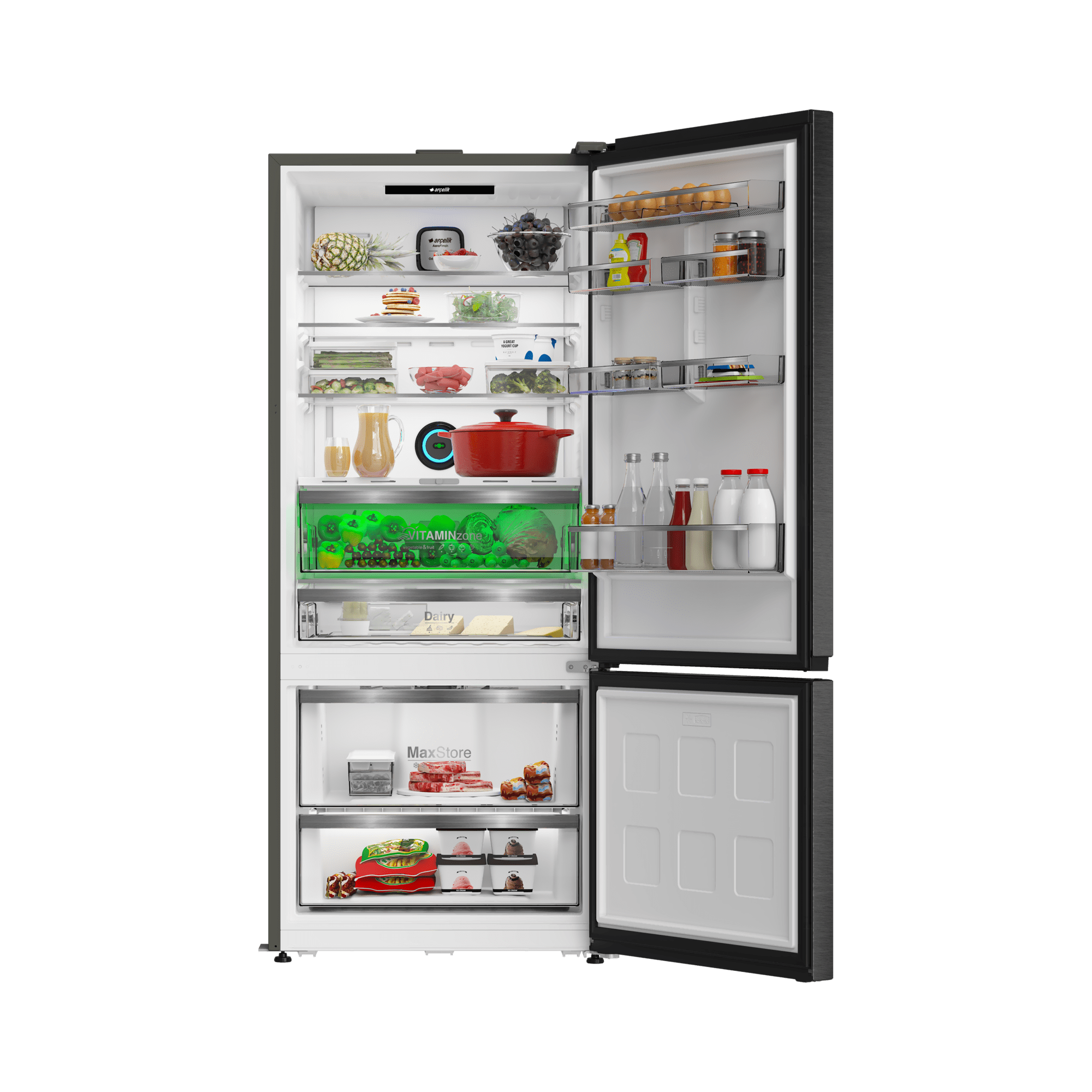 Arçelik 278551 EDI Tencere Soğutma Teknolojili Alttan Donduruculu Buzdolabı