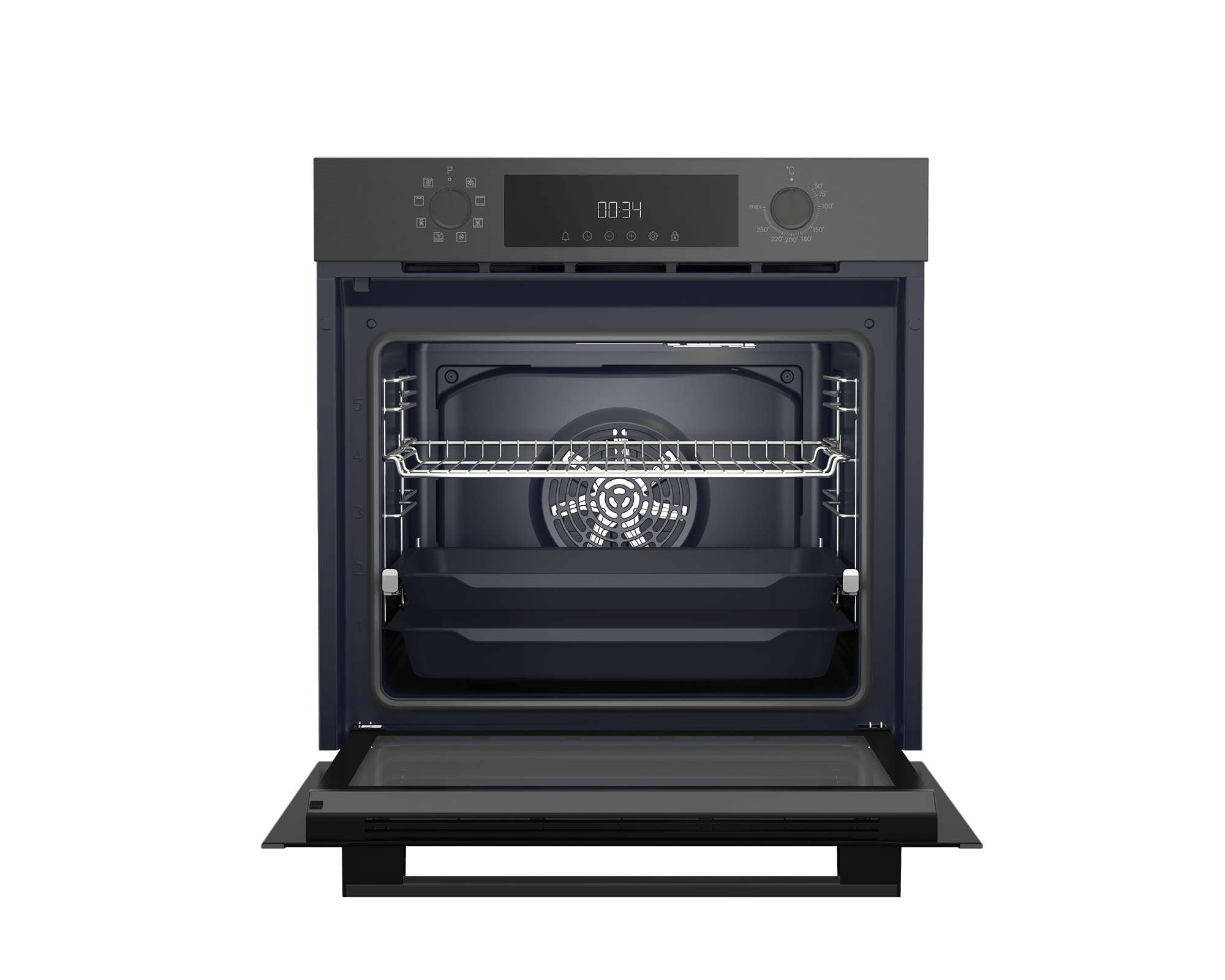 Arçelik AFM 340 D Fibona Serisi Ankastre Multifonksiyon Fırın Buhar Destekli Fırın