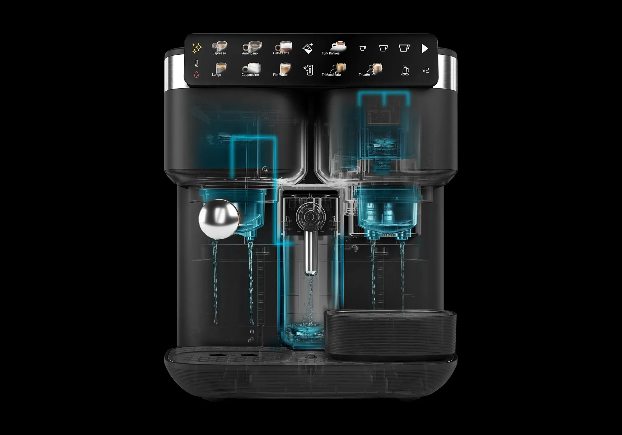 Arçelik TEM 9690 Telvesso Türk Kahvesi Makinesi & Yarı Otomatik Espresso Makinesi