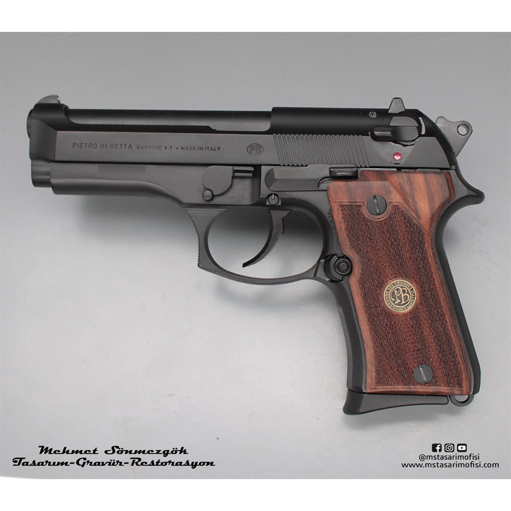 Beretta 92FS Compact Kaplama // Siyah Krom