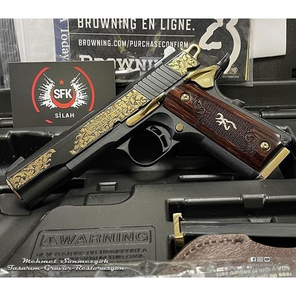 Browning 1911 Gravür // Klasik Desen Gravür