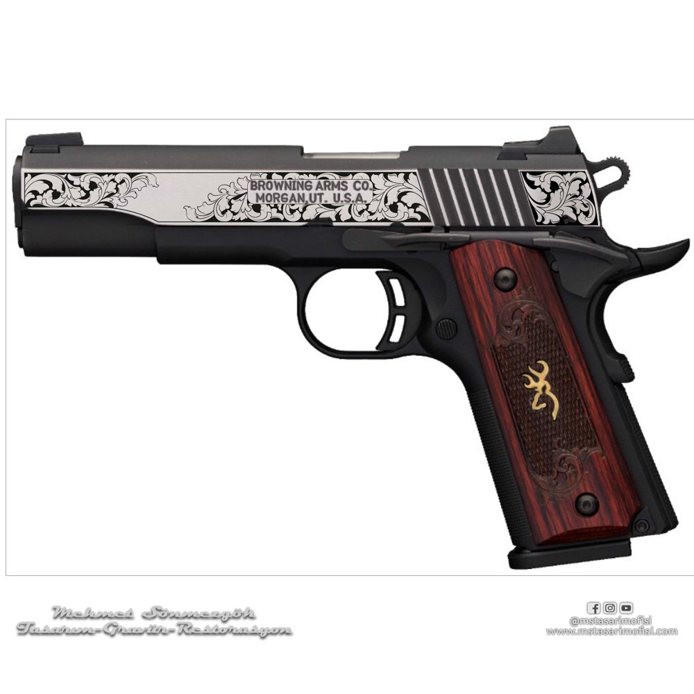 Browning 1911 Gravür // Klasik Desen Gravür