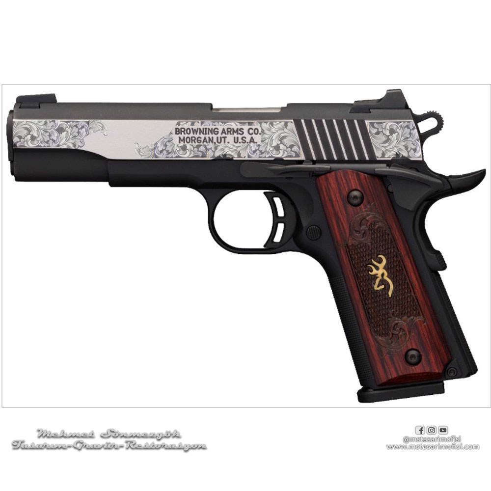 Browning 1911 Gravür // Klasik Desen Gravür