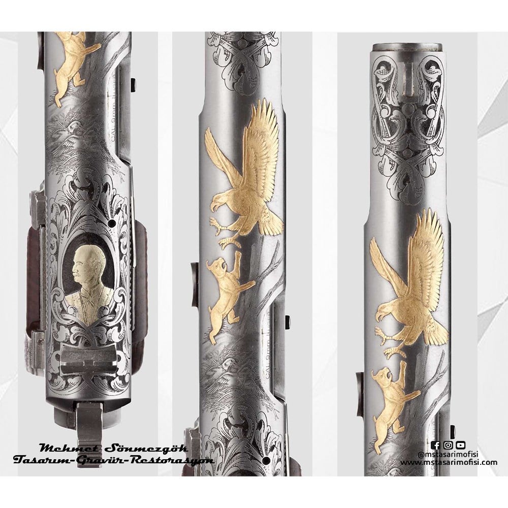 Browning HP (Çizim) // John Browning Özel Seri Replika