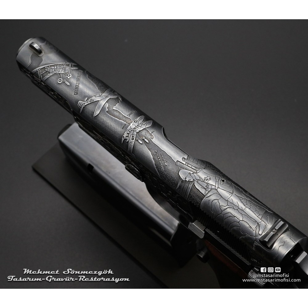 Browning HP Gravür // Çanakkale 1915,100.Yıl Anısına Yapıldı 