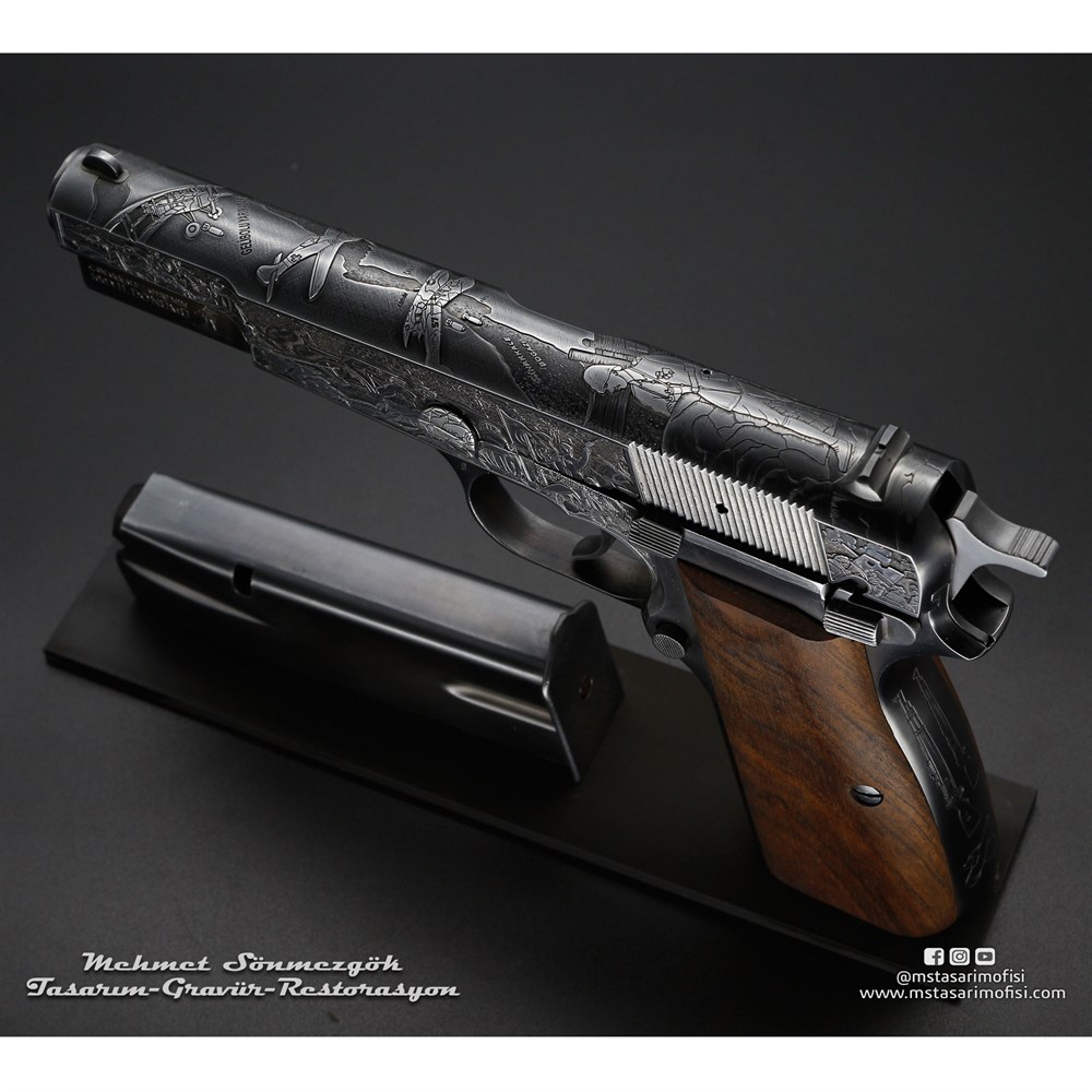 Browning HP Gravür // Çanakkale 1915,100.Yıl Anısına Yapıldı 