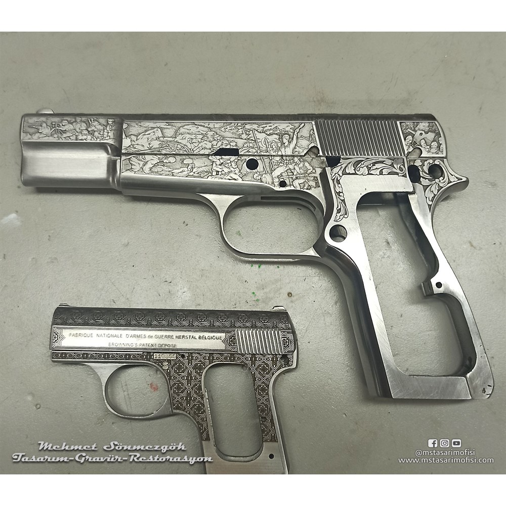 Browning HP Gravür // Çanakkale 1915,100.Yıl Anısına Yapıldı 
