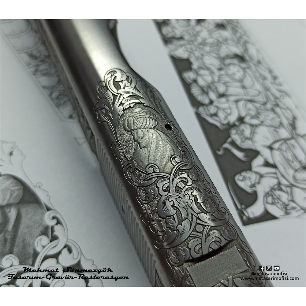 Browning HP Gravür // Fetih 1453_3D (2023 Versiyonu)