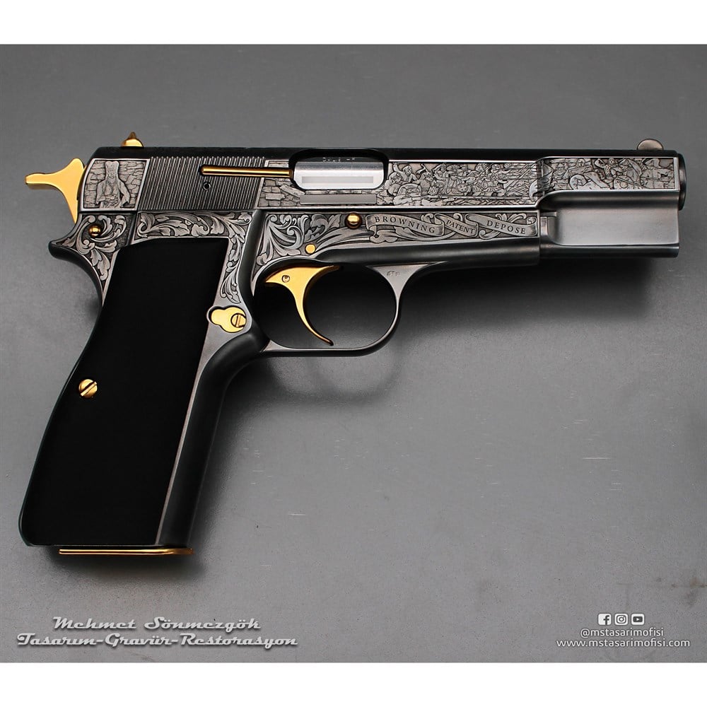 Browning HP Gravür // Fetih 1453_3D (2023 Versiyonu)