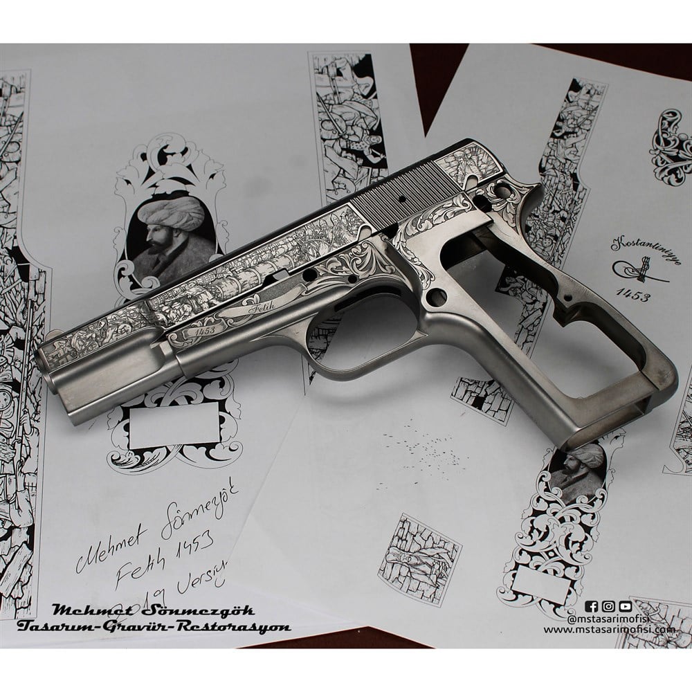 Browning HP Gravür // Fetih 1453_3D (2023 Versiyonu)
