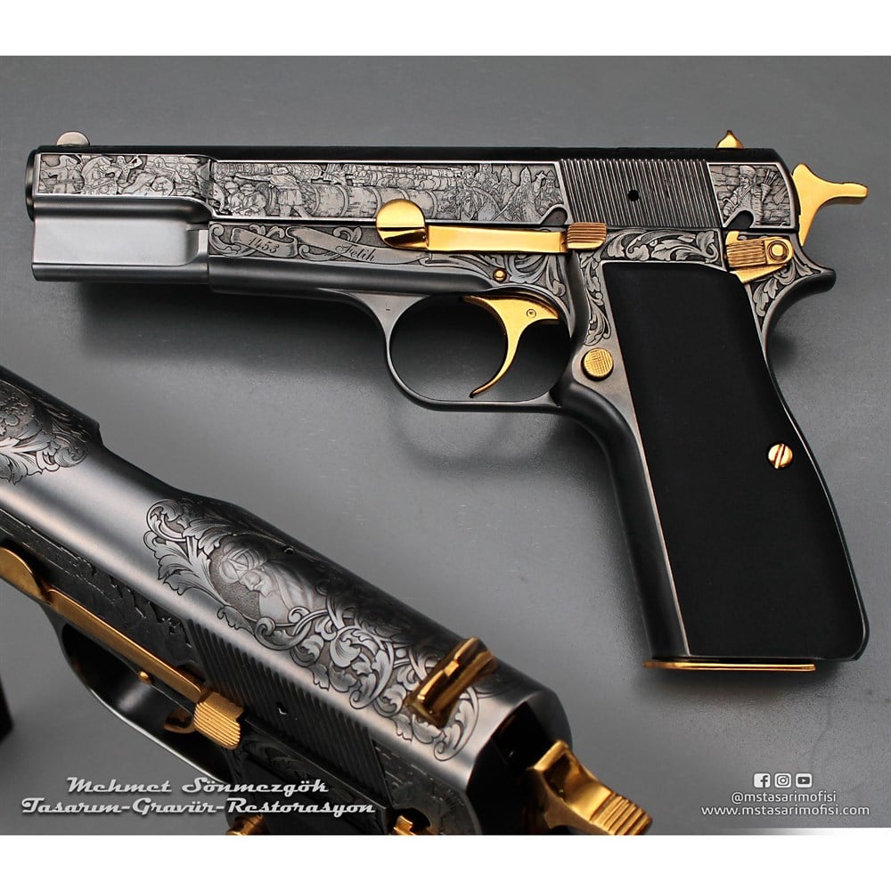 Browning HP Gravür // Fetih 1453_3D (2023 Versiyonu)