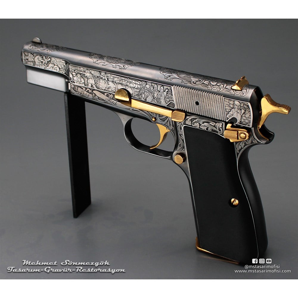Browning HP Gravür // Fetih 1453_3D (2023 Versiyonu)