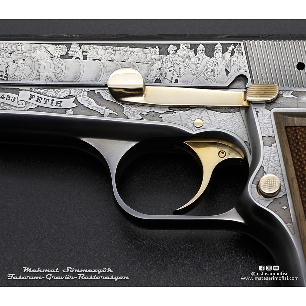 Browning HP Gravür // Fetih 1453 Dünya Haritalı_(2018 Versiyonu) 
