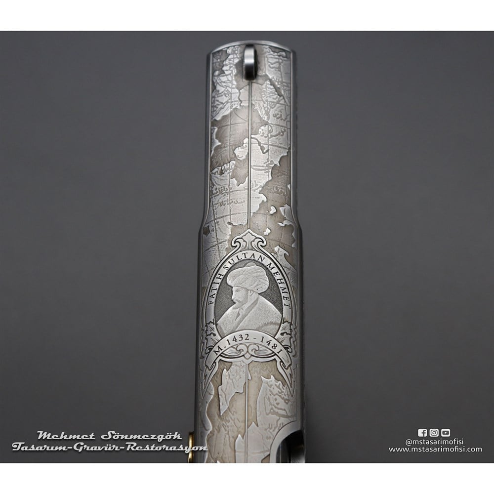 Browning HP Gravür // Fetih 1453 Dünya Haritalı_(2018 Versiyonu) 