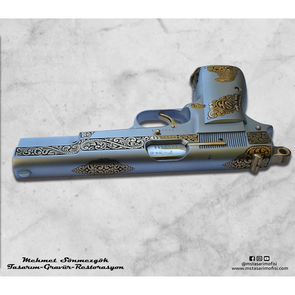 Browning HP Gravür // Full Gravür,Kartal Kabze Tasarım