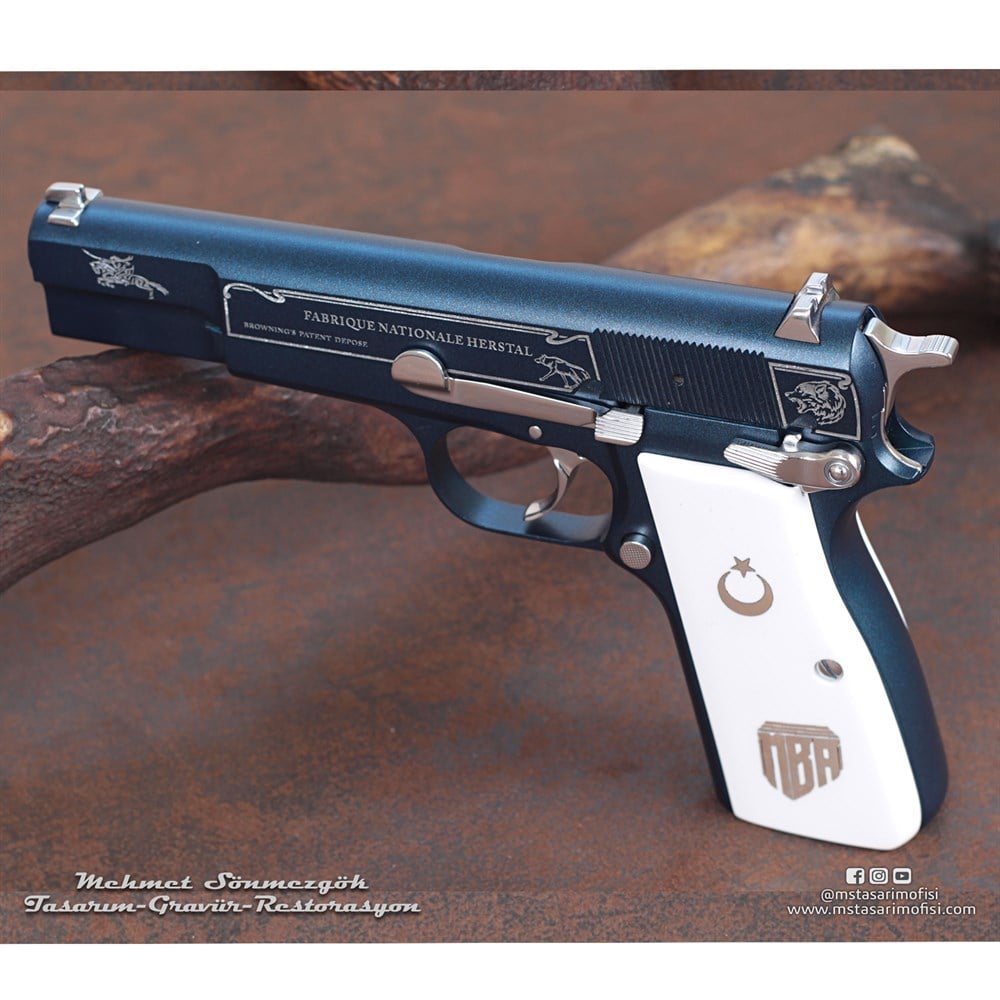 Browning HP Gravür // Kurt,Göktürk Temalı Çalışmamız